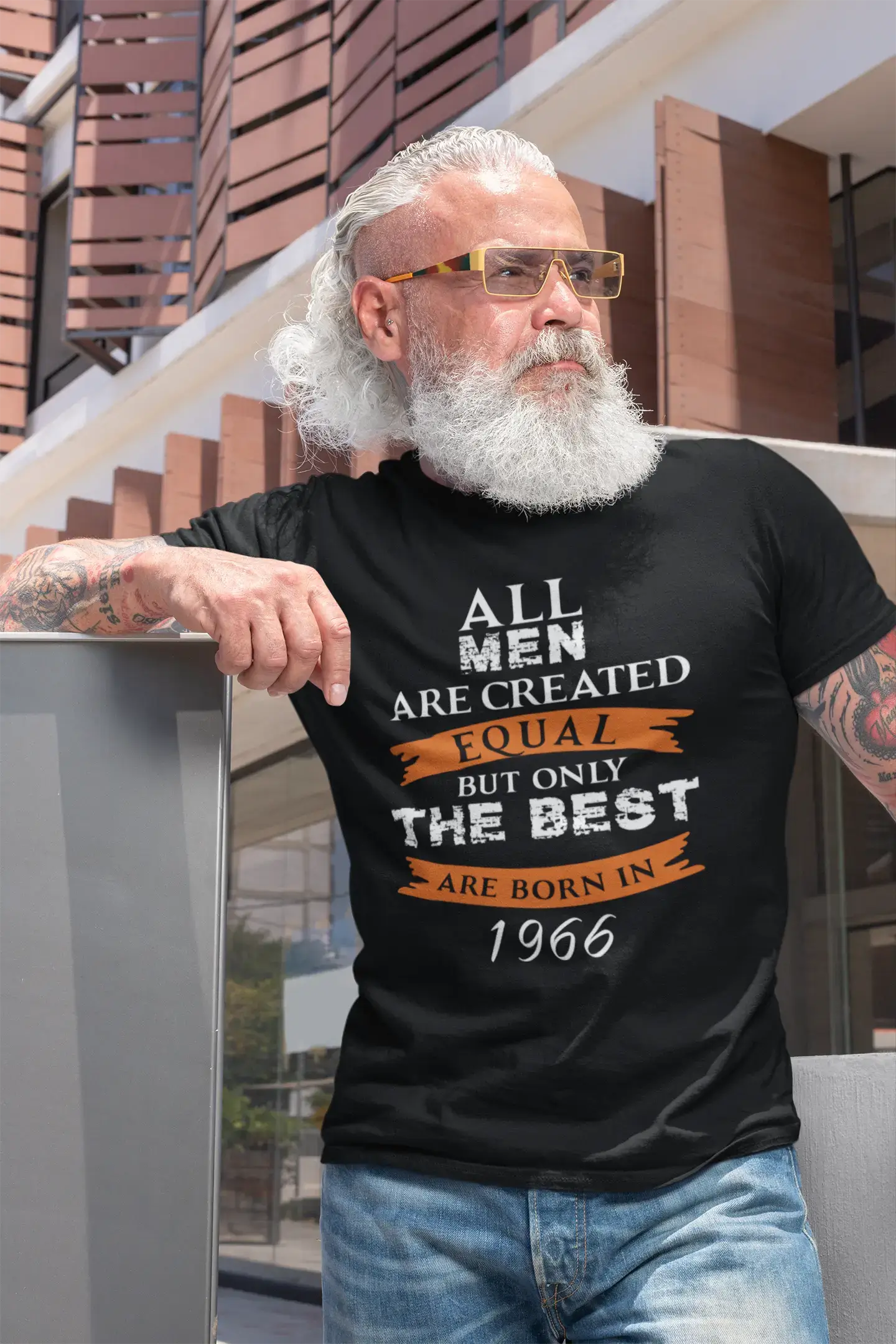 Homme Tee Vintage T Shirt 1966, Only The Best are Born in 1966