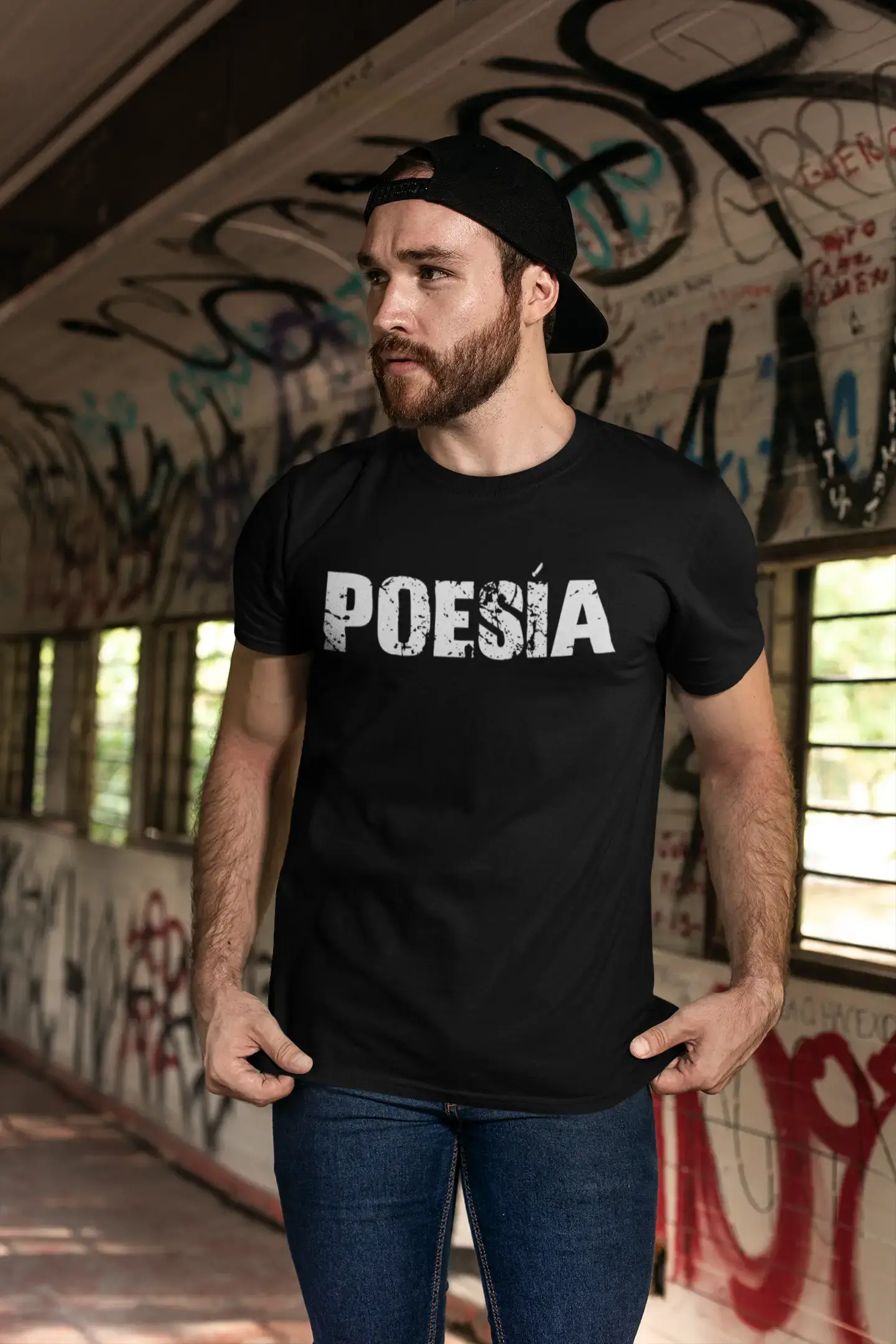 poesía Men's T shirt Black Birthday Gift 00550