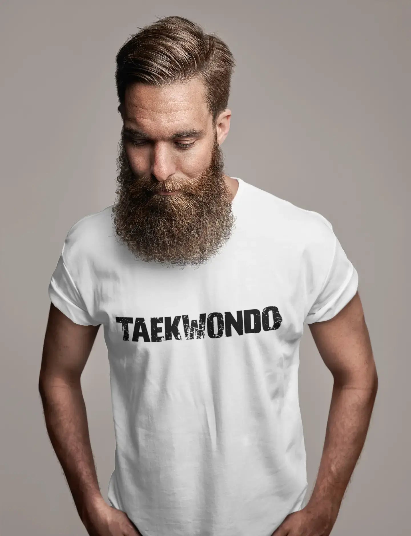 taekwondo Men's T shirt White Birthday Gift 00552