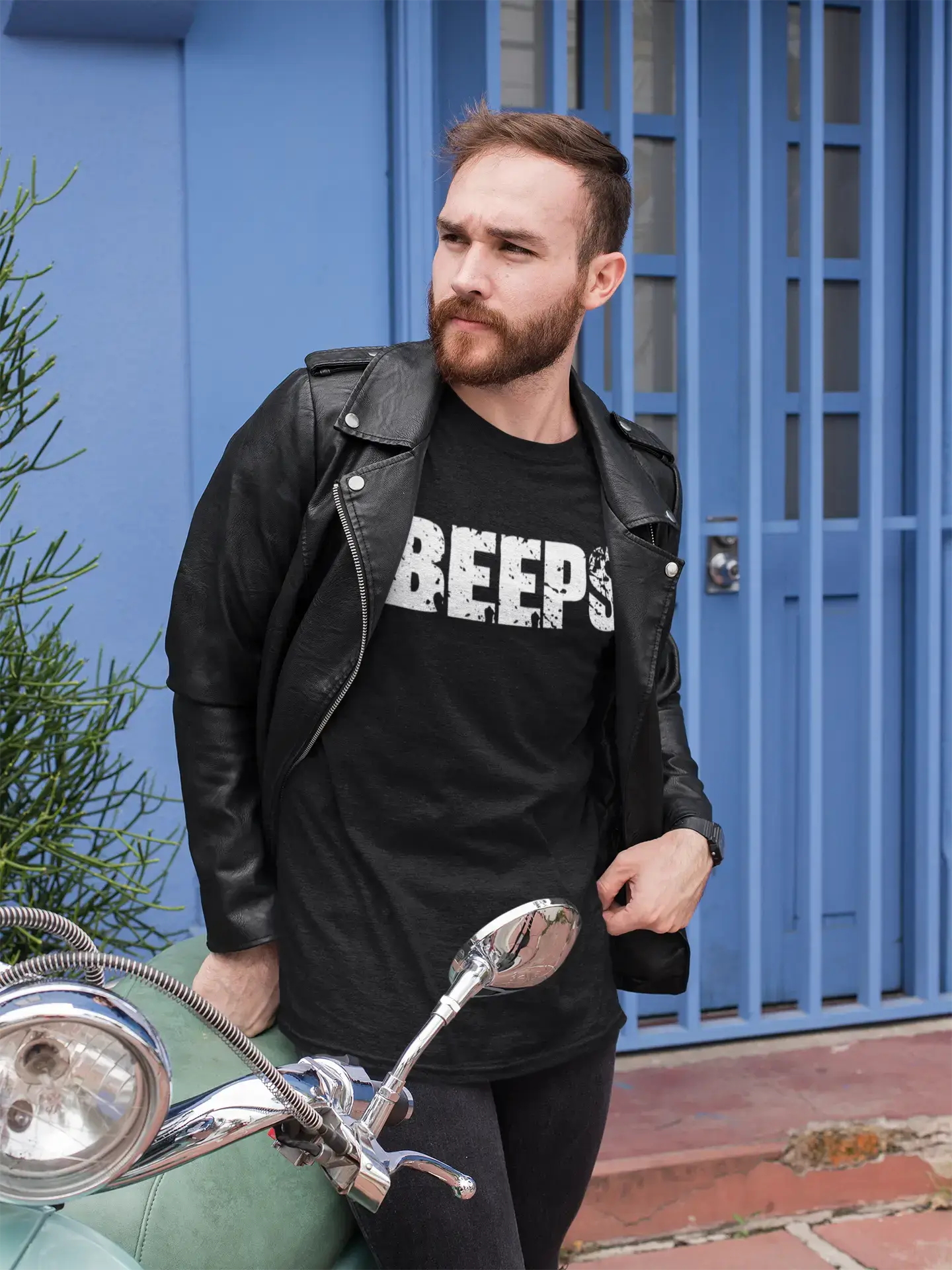 beeps Men's Retro T shirt Black Birthday Gift 00553