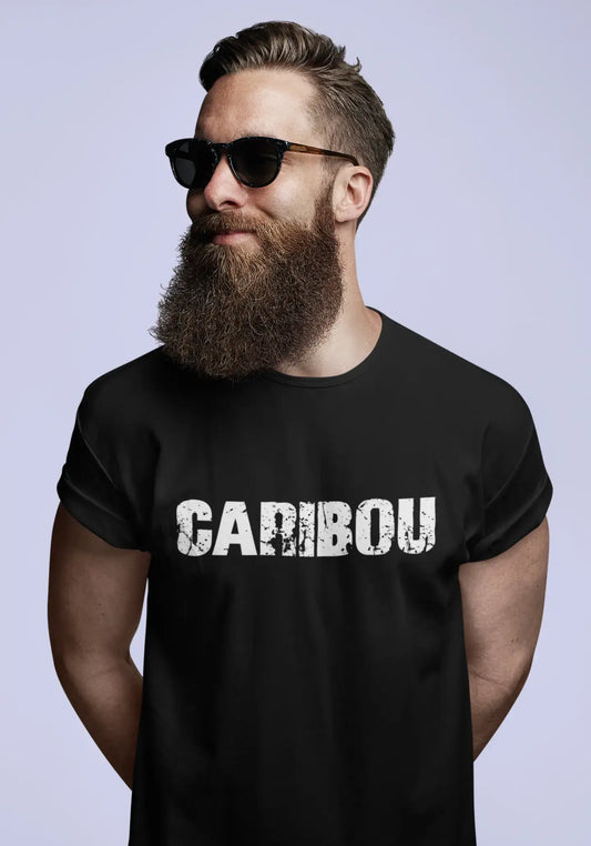 caribou Men's Vintage T shirt Black Birthday Gift 00555