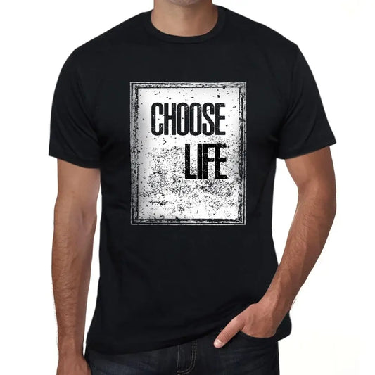 Men's Graphic T-Shirt Choose Life Eco-Friendly Limited Edition Short Sleeve Tee-Shirt Vintage Birthday Gift Novelty