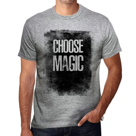 Men's Graphic T-Shirt Choose Magic Eco-Friendly Limited Edition Short Sleeve Tee-Shirt Vintage Birthday Gift Novelty
