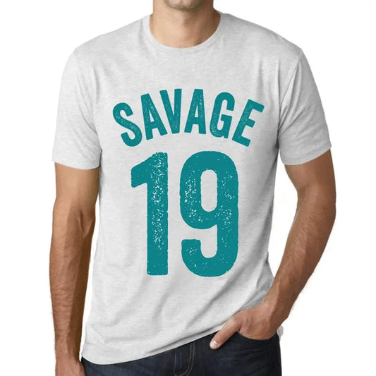 Men's Graphic T-Shirt Savage 19 19th Birthday Anniversary 19 Year Old Gift 2005 Vintage Eco-Friendly Short Sleeve Novelty Tee