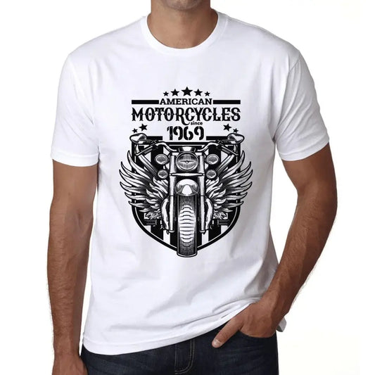 Men's Graphic T-Shirt Motorcycles Since 1969 55th Birthday Anniversary 55 Year Old Gift 1969 Vintage Eco-Friendly Short Sleeve Novelty Tee