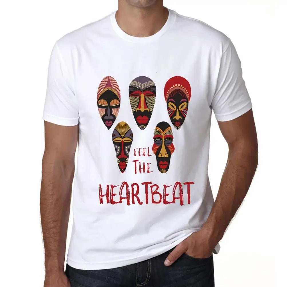 Men's Graphic T-Shirt Native Feel The Heartbeat Eco-Friendly Limited Edition Short Sleeve Tee-Shirt Vintage Birthday Gift Novelty