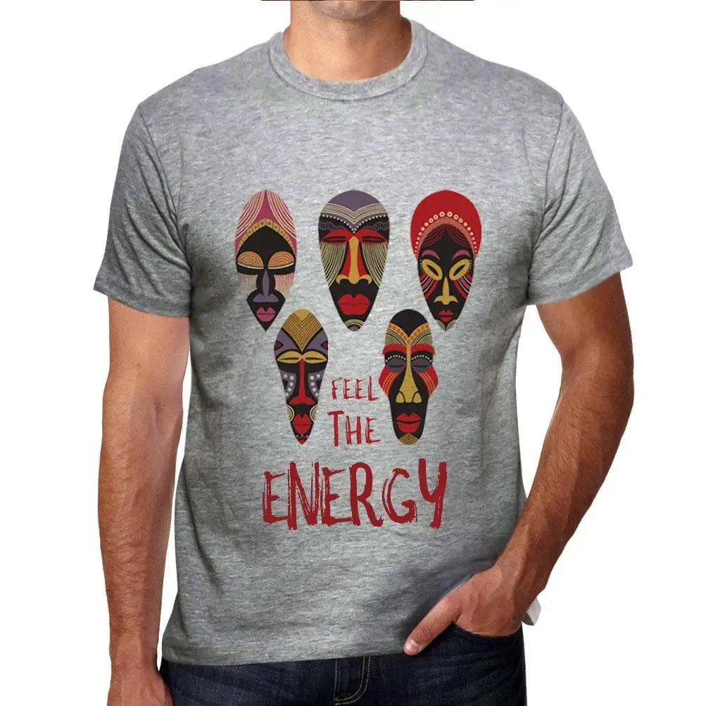 Men's Graphic T-Shirt Native Feel The Energy Eco-Friendly Limited Edition Short Sleeve Tee-Shirt Vintage Birthday Gift Novelty