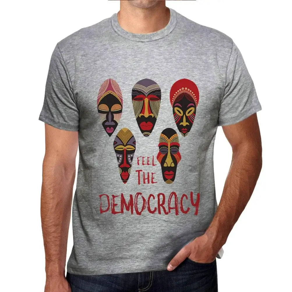 Men's Graphic T-Shirt Native Feel The Democracy Eco-Friendly Limited Edition Short Sleeve Tee-Shirt Vintage Birthday Gift Novelty