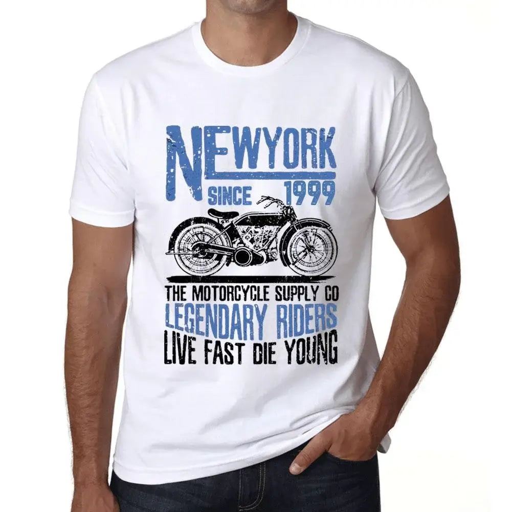 Men's Graphic T-Shirt Motorcycle Legendary Riders Since 1999 25th Birthday Anniversary 25 Year Old Gift 1999 Vintage Eco-Friendly Short Sleeve Novelty Tee