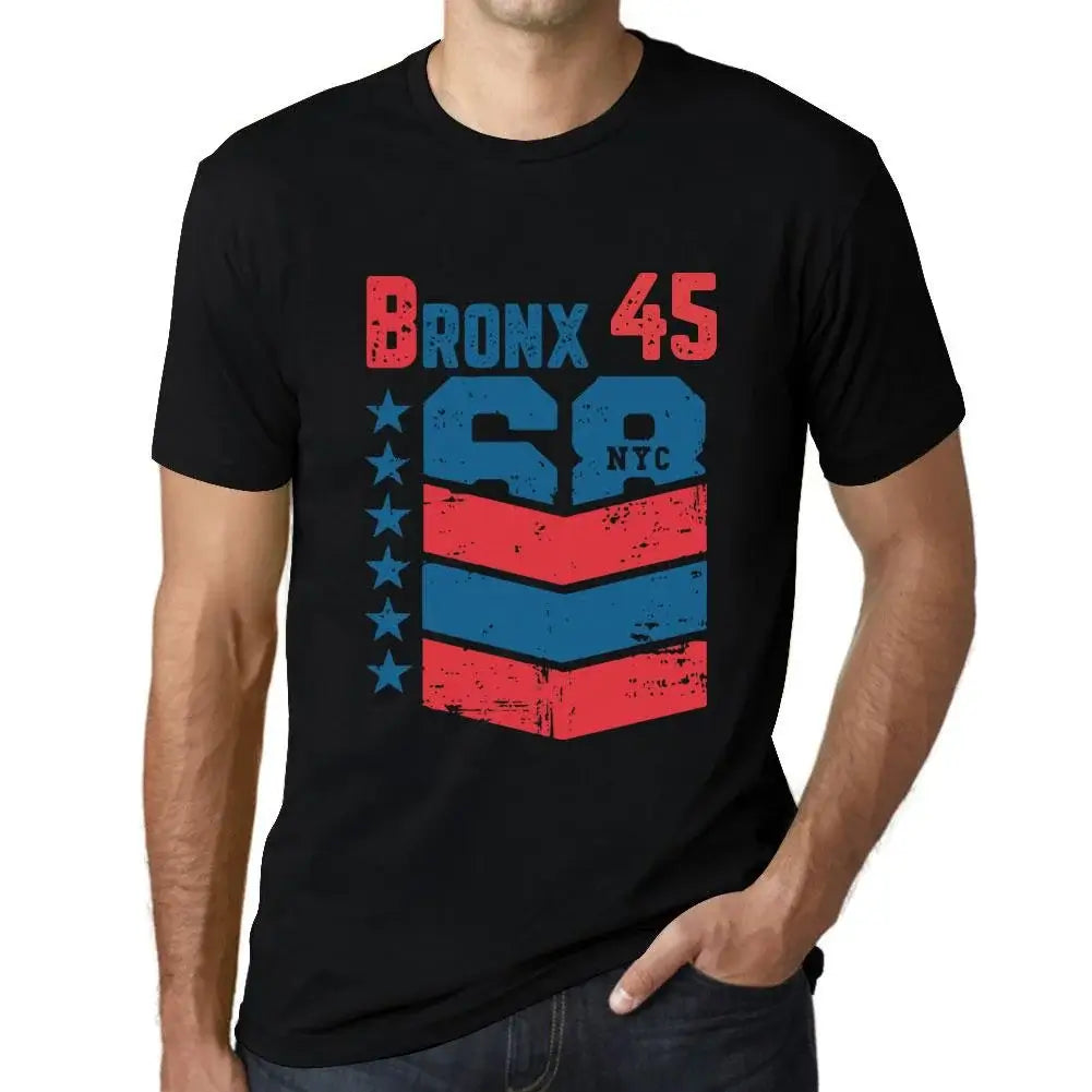 Men's Graphic T-Shirt Bronx 45 45th Birthday Anniversary 45 Year Old Gift 1979 Vintage Eco-Friendly Short Sleeve Novelty Tee