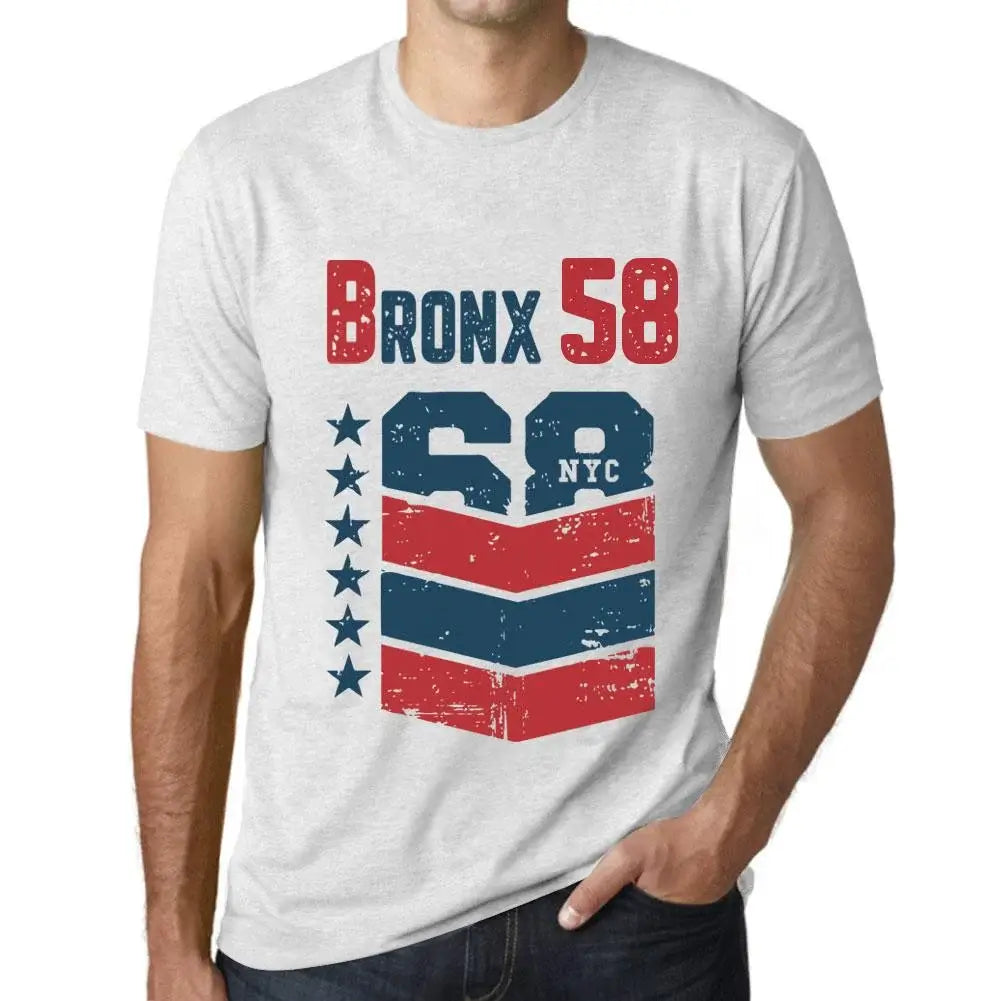 Men's Graphic T-Shirt Bronx 58 58th Birthday Anniversary 58 Year Old Gift 1966 Vintage Eco-Friendly Short Sleeve Novelty Tee