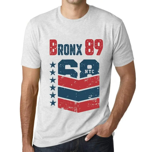 Men's Graphic T-Shirt Bronx 89 89th Birthday Anniversary 89 Year Old Gift 1935 Vintage Eco-Friendly Short Sleeve Novelty Tee