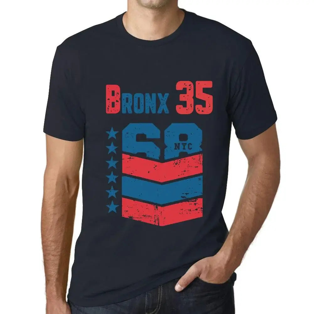 Men's Graphic T-Shirt Bronx 35 35th Birthday Anniversary 35 Year Old Gift 1989 Vintage Eco-Friendly Short Sleeve Novelty Tee