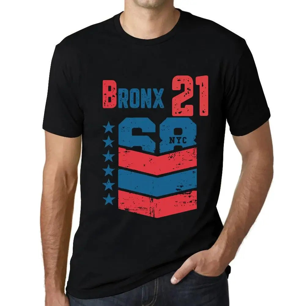 Men's Graphic T-Shirt Bronx 21 21st Birthday Anniversary 21 Year Old Gift 2003 Vintage Eco-Friendly Short Sleeve Novelty Tee