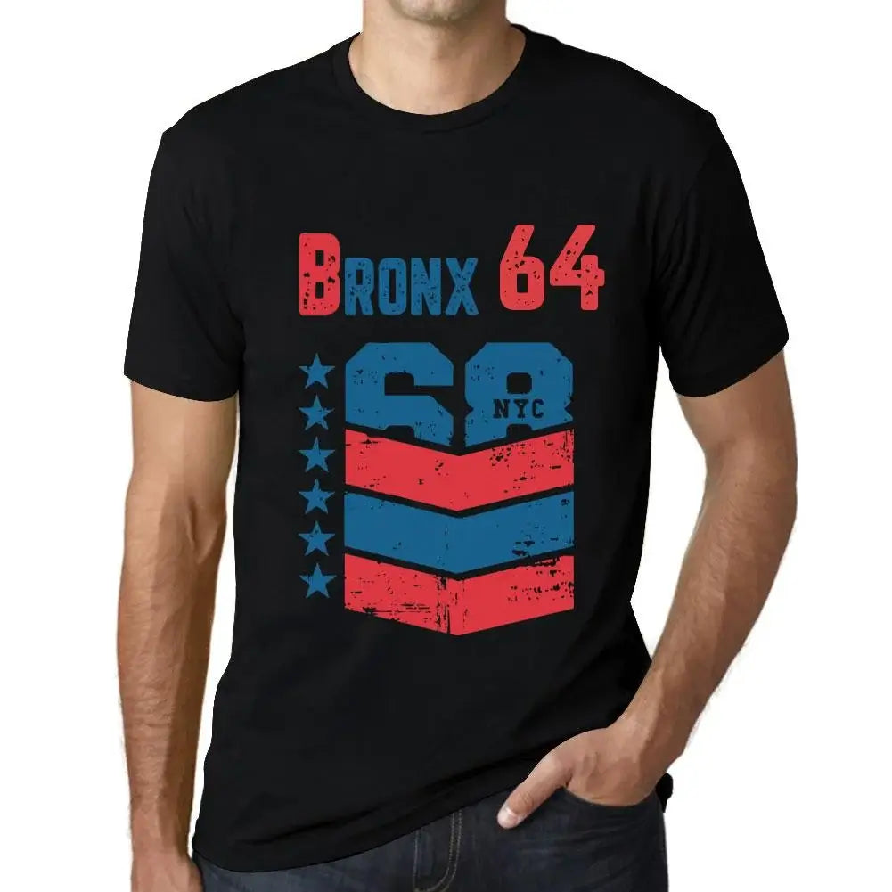 Men's Graphic T-Shirt Bronx 64 64th Birthday Anniversary 64 Year Old Gift 1960 Vintage Eco-Friendly Short Sleeve Novelty Tee