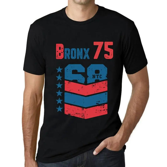 Men's Graphic T-Shirt Bronx 75 75th Birthday Anniversary 75 Year Old Gift 1949 Vintage Eco-Friendly Short Sleeve Novelty Tee