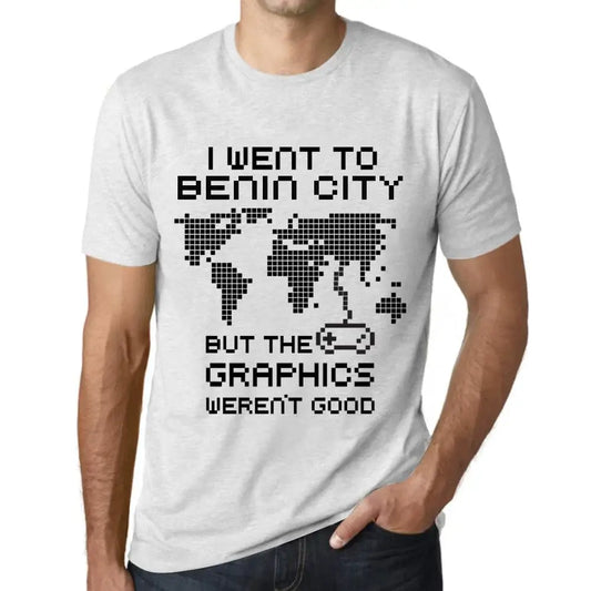 Men's Graphic T-Shirt I Went To Benin City But The Graphics Weren’t Good Eco-Friendly Limited Edition Short Sleeve Tee-Shirt Vintage Birthday Gift Novelty