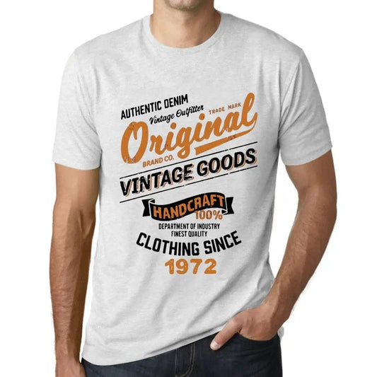 Men's Graphic T-Shirt Original Vintage Clothing Since 1972 52nd Birthday Anniversary 52 Year Old Gift 1972 Vintage Eco-Friendly Short Sleeve Novelty Tee