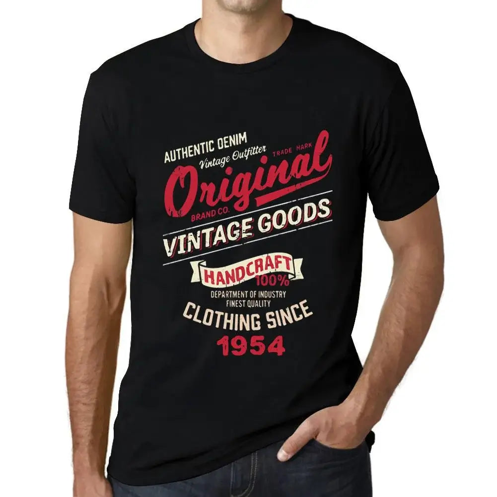 Men's Graphic T-Shirt Original Vintage Clothing Since 1954 70th Birthday Anniversary 70 Year Old Gift 1954 Vintage Eco-Friendly Short Sleeve Novelty Tee