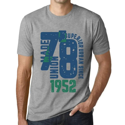 Men's Graphic T-Shirt Superior Urban Style Since 1952 72nd Birthday Anniversary 72 Year Old Gift 1952 Vintage Eco-Friendly Short Sleeve Novelty Tee