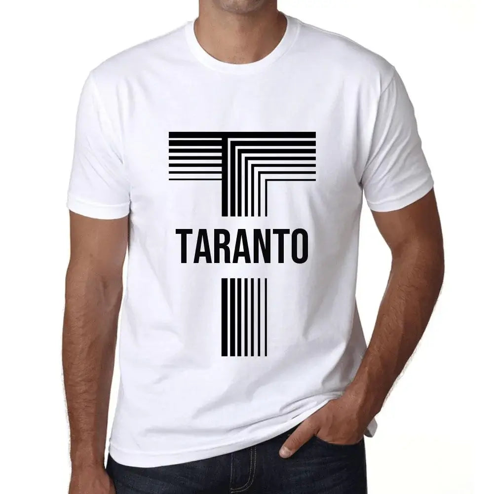 Men's Graphic T-Shirt Taranto Eco-Friendly Limited Edition Short Sleeve Tee-Shirt Vintage Birthday Gift Novelty