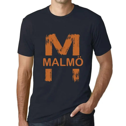 Men's Graphic T-Shirt Malmö Eco-Friendly Limited Edition Short Sleeve Tee-Shirt Vintage Birthday Gift Novelty