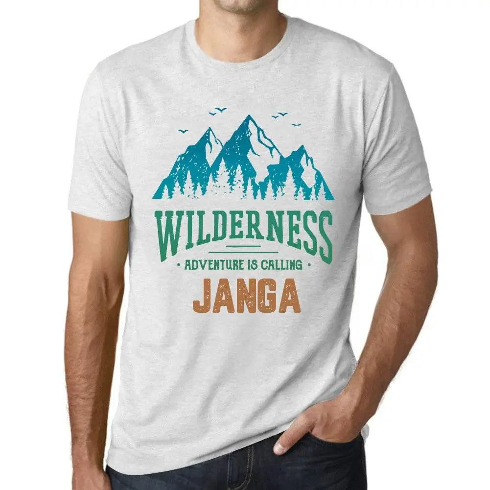 Men's Graphic T-Shirt Wilderness, Adventure Is Calling Janga Eco-Friendly Limited Edition Short Sleeve Tee-Shirt Vintage Birthday Gift Novelty