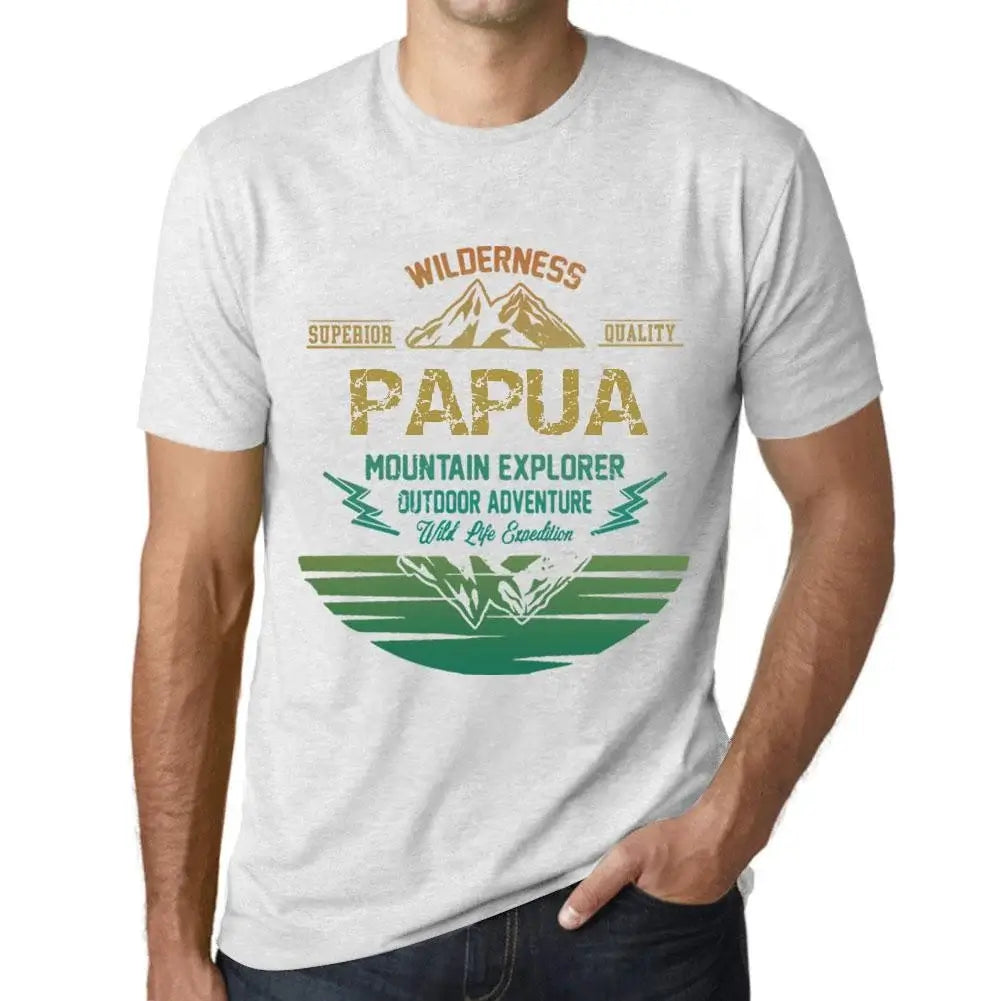 Men's Graphic T-Shirt Outdoor Adventure, Wilderness, Mountain Explorer Papua Eco-Friendly Limited Edition Short Sleeve Tee-Shirt Vintage Birthday Gift Novelty