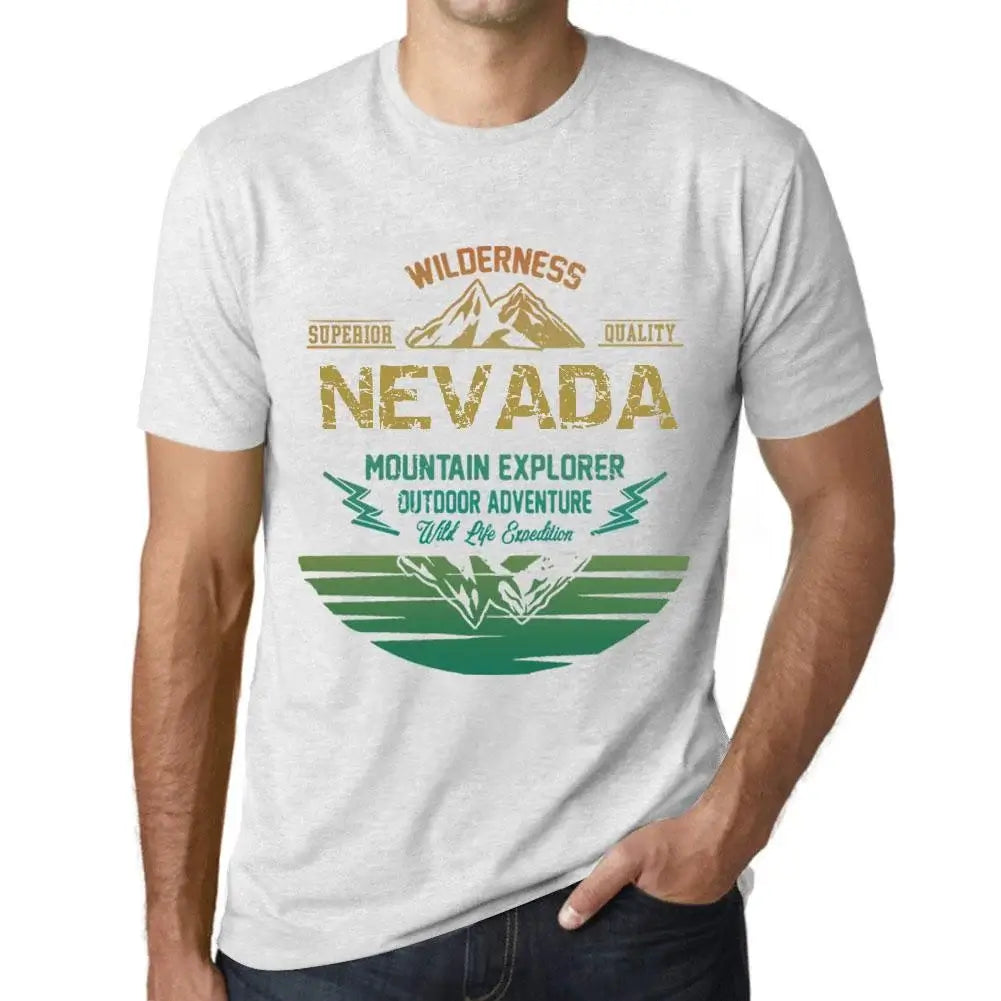 Men's Graphic T-Shirt Outdoor Adventure, Wilderness, Mountain Explorer Nevada Eco-Friendly Limited Edition Short Sleeve Tee-Shirt Vintage Birthday Gift Novelty