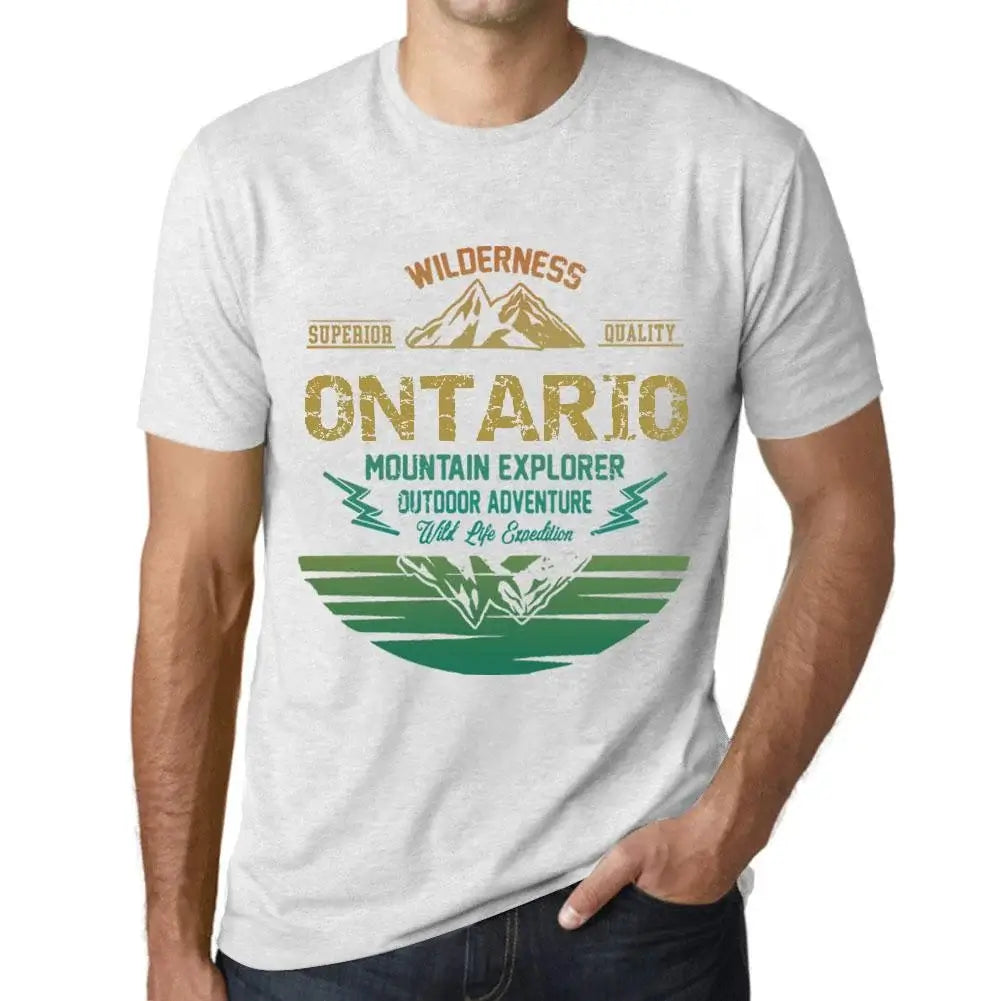 Men's Graphic T-Shirt Outdoor Adventure, Wilderness, Mountain Explorer Ontario Eco-Friendly Limited Edition Short Sleeve Tee-Shirt Vintage Birthday Gift Novelty