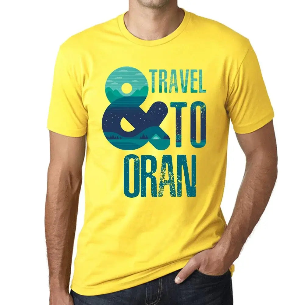 Men's Graphic T-Shirt And Travel To Oran Eco-Friendly Limited Edition Short Sleeve Tee-Shirt Vintage Birthday Gift Novelty