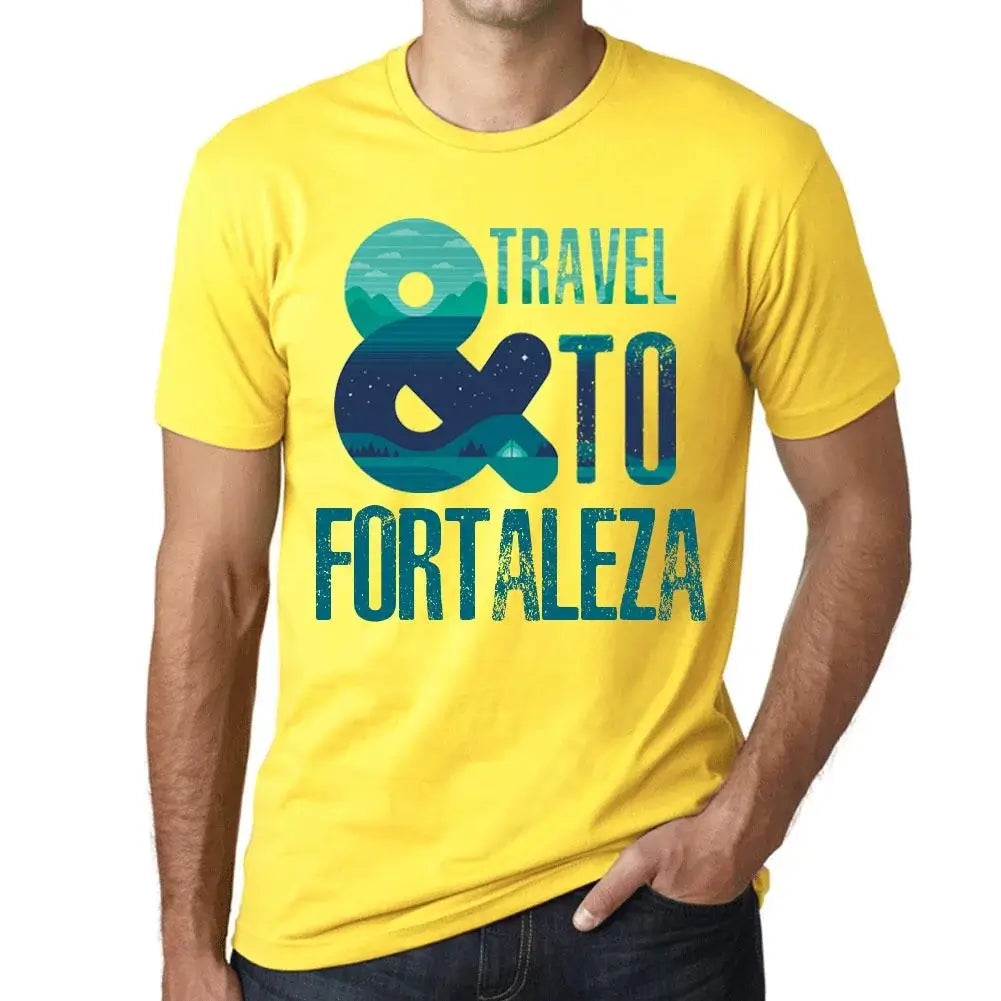 Men's Graphic T-Shirt And Travel To Fortaleza Eco-Friendly Limited Edition Short Sleeve Tee-Shirt Vintage Birthday Gift Novelty