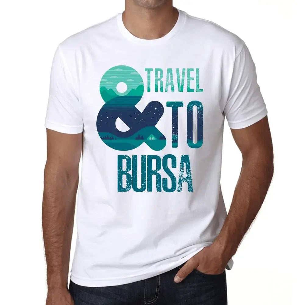 Men's Graphic T-Shirt And Travel To Bursa Eco-Friendly Limited Edition Short Sleeve Tee-Shirt Vintage Birthday Gift Novelty