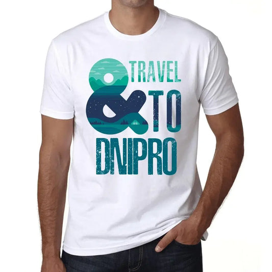 Men's Graphic T-Shirt And Travel To Dnipro Eco-Friendly Limited Edition Short Sleeve Tee-Shirt Vintage Birthday Gift Novelty