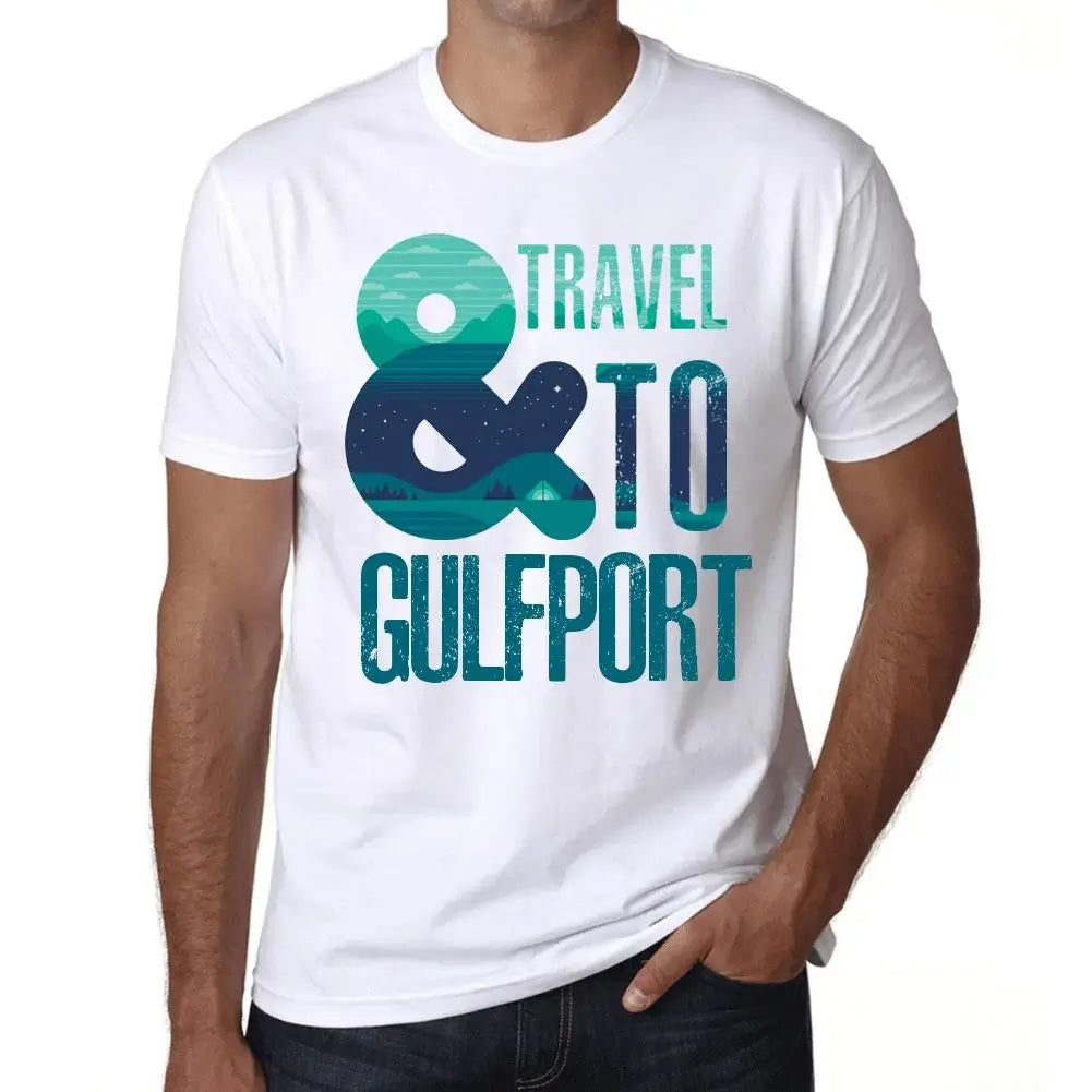 Men's Graphic T-Shirt And Travel To Gulfport Eco-Friendly Limited Edition Short Sleeve Tee-Shirt Vintage Birthday Gift Novelty