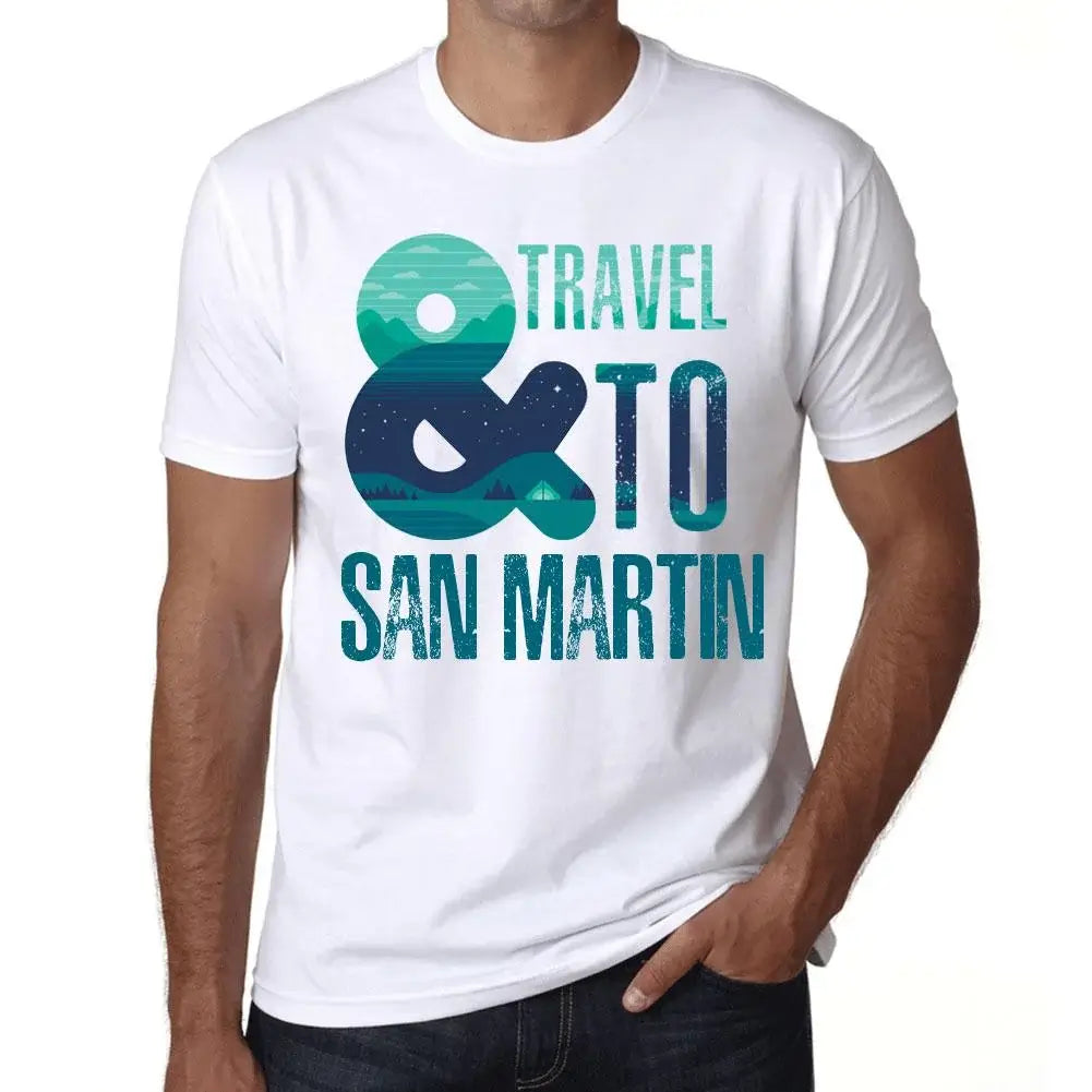 Men's Graphic T-Shirt And Travel To San Martin Eco-Friendly Limited Edition Short Sleeve Tee-Shirt Vintage Birthday Gift Novelty