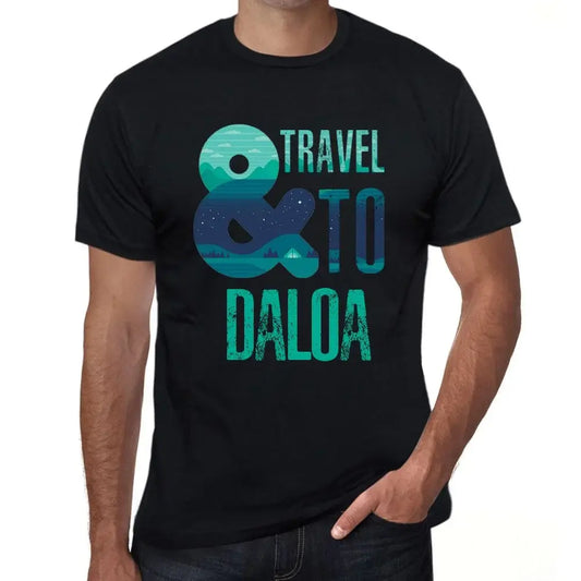 Men's Graphic T-Shirt And Travel To Daloa Eco-Friendly Limited Edition Short Sleeve Tee-Shirt Vintage Birthday Gift Novelty