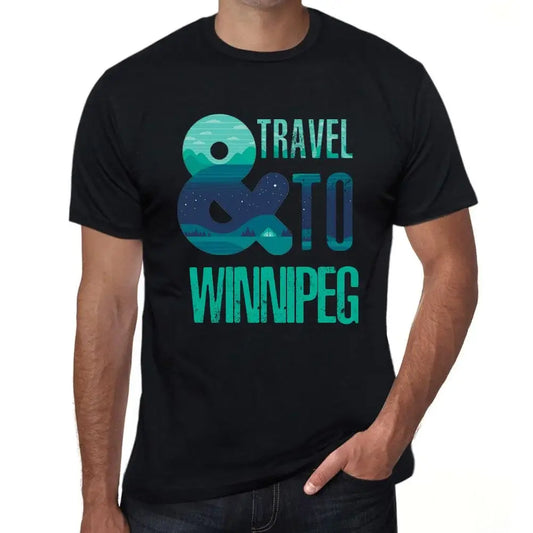 Men's Graphic T-Shirt And Travel To Winnipeg Eco-Friendly Limited Edition Short Sleeve Tee-Shirt Vintage Birthday Gift Novelty