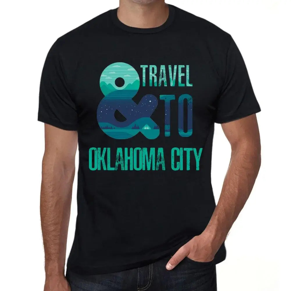 Men's Graphic T-Shirt And Travel To Oklahoma City Eco-Friendly Limited Edition Short Sleeve Tee-Shirt Vintage Birthday Gift Novelty