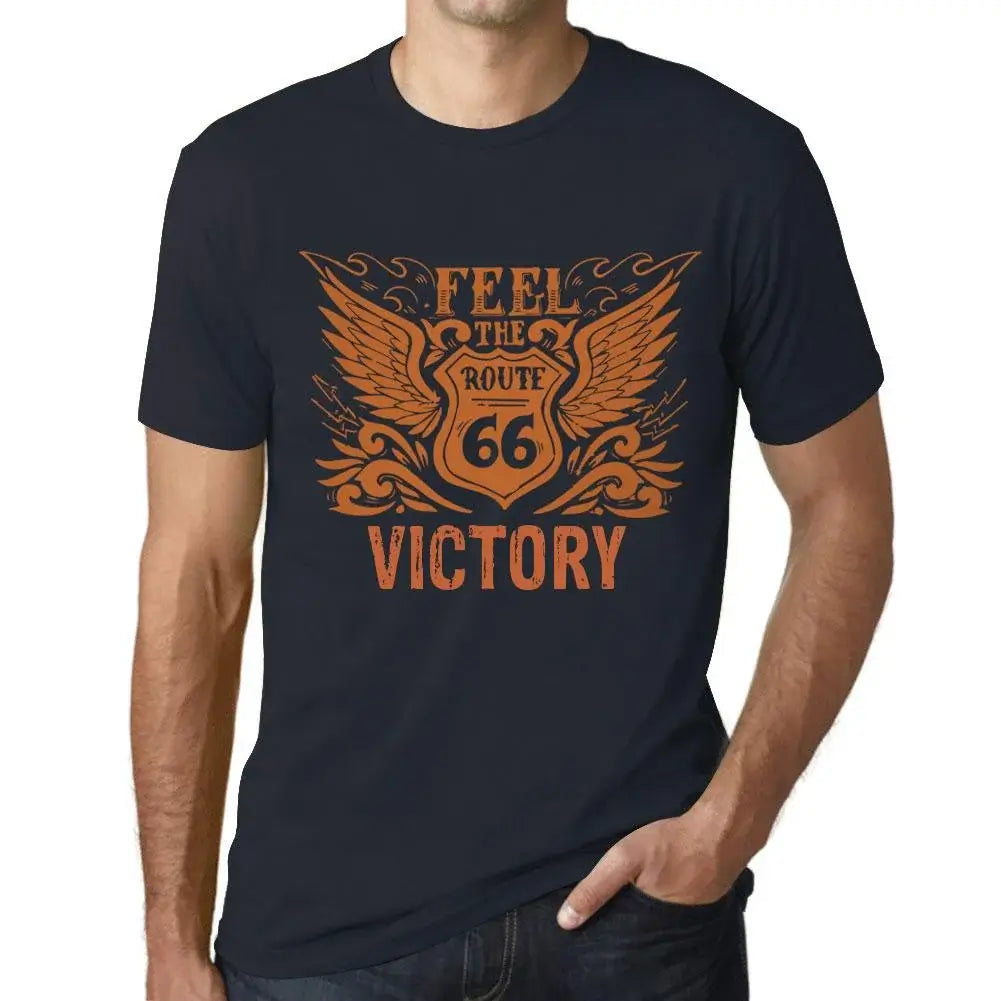 Men's Graphic T-Shirt Feel The Victory Eco-Friendly Limited Edition Short Sleeve Tee-Shirt Vintage Birthday Gift Novelty