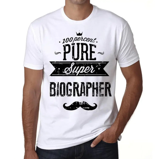Men's Graphic T-Shirt 100% Pure Super Biographer Eco-Friendly Limited Edition Short Sleeve Tee-Shirt Vintage Birthday Gift Novelty