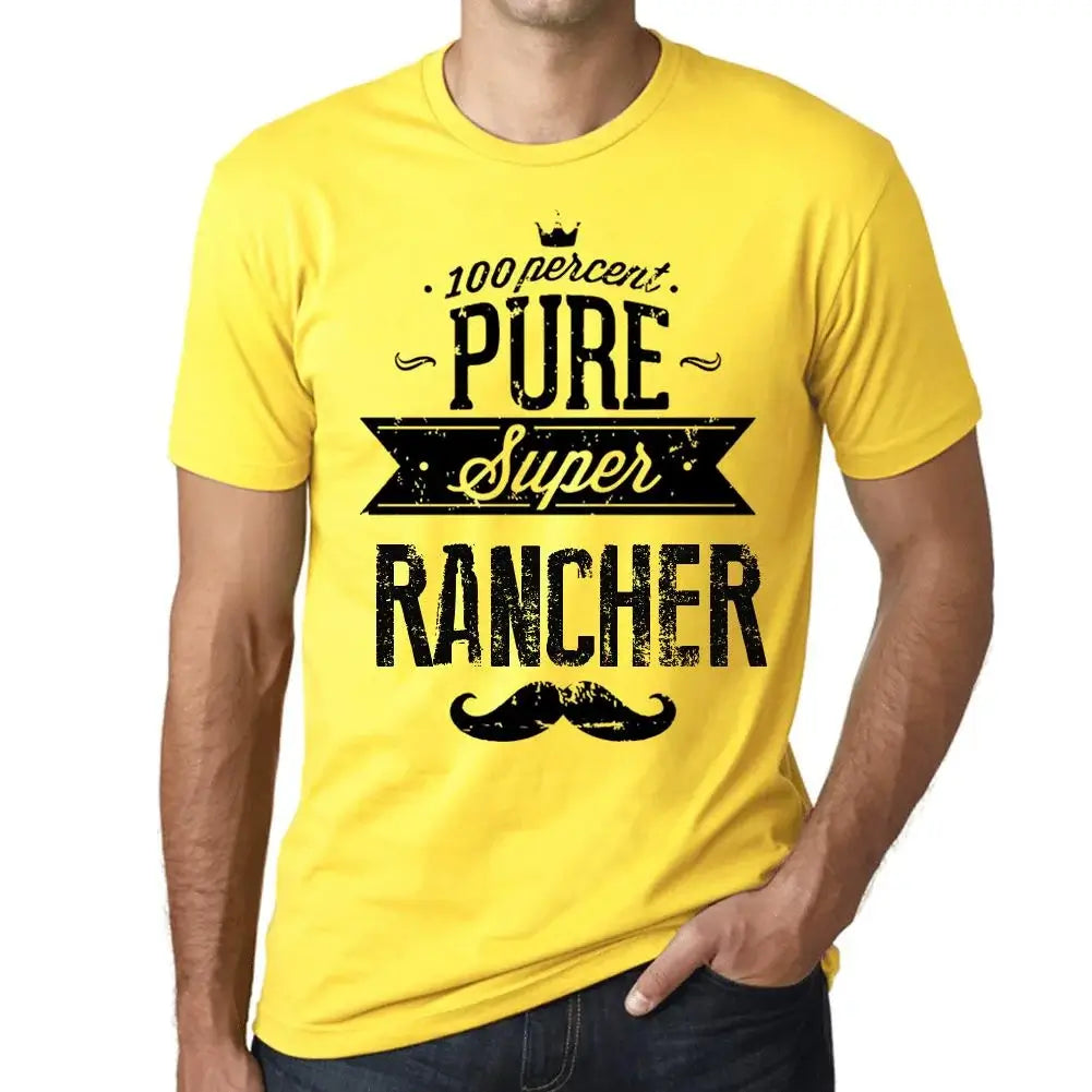 Men's Graphic T-Shirt 100% Pure Super Rancher Eco-Friendly Limited Edition Short Sleeve Tee-Shirt Vintage Birthday Gift Novelty