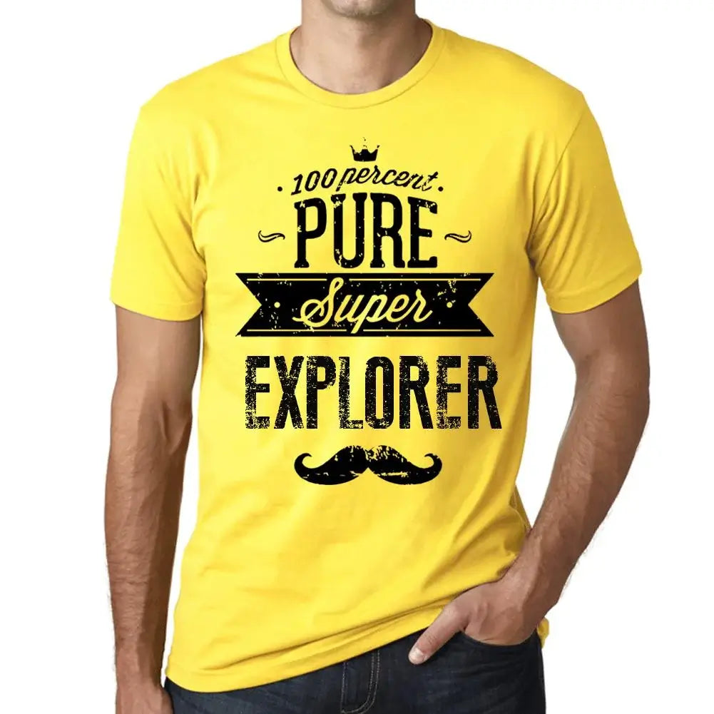 Men's Graphic T-Shirt 100% Pure Super Explorer Eco-Friendly Limited Edition Short Sleeve Tee-Shirt Vintage Birthday Gift Novelty