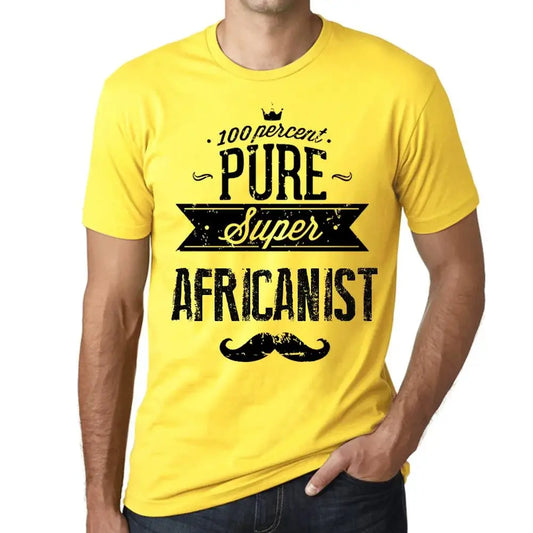Men's Graphic T-Shirt 100% Pure Super Africanist Eco-Friendly Limited Edition Short Sleeve Tee-Shirt Vintage Birthday Gift Novelty