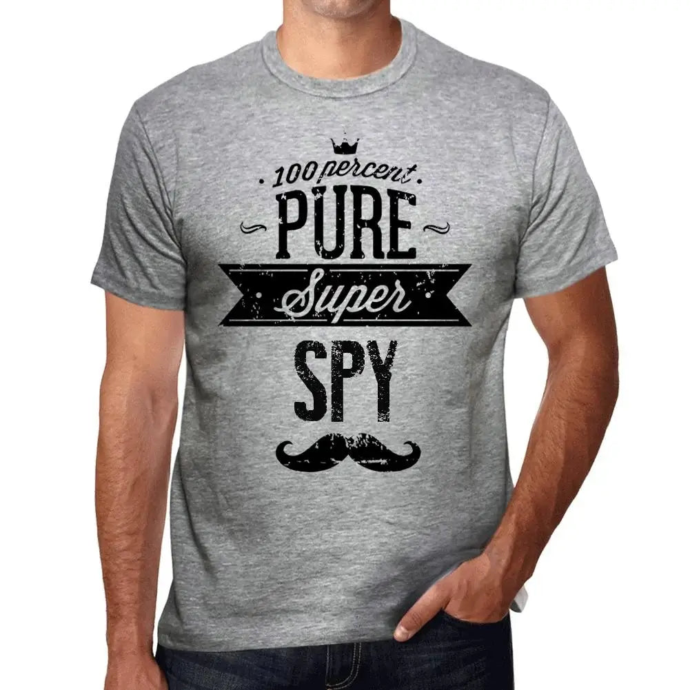 Men's Graphic T-Shirt 100% Pure Super Spy Eco-Friendly Limited Edition Short Sleeve Tee-Shirt Vintage Birthday Gift Novelty