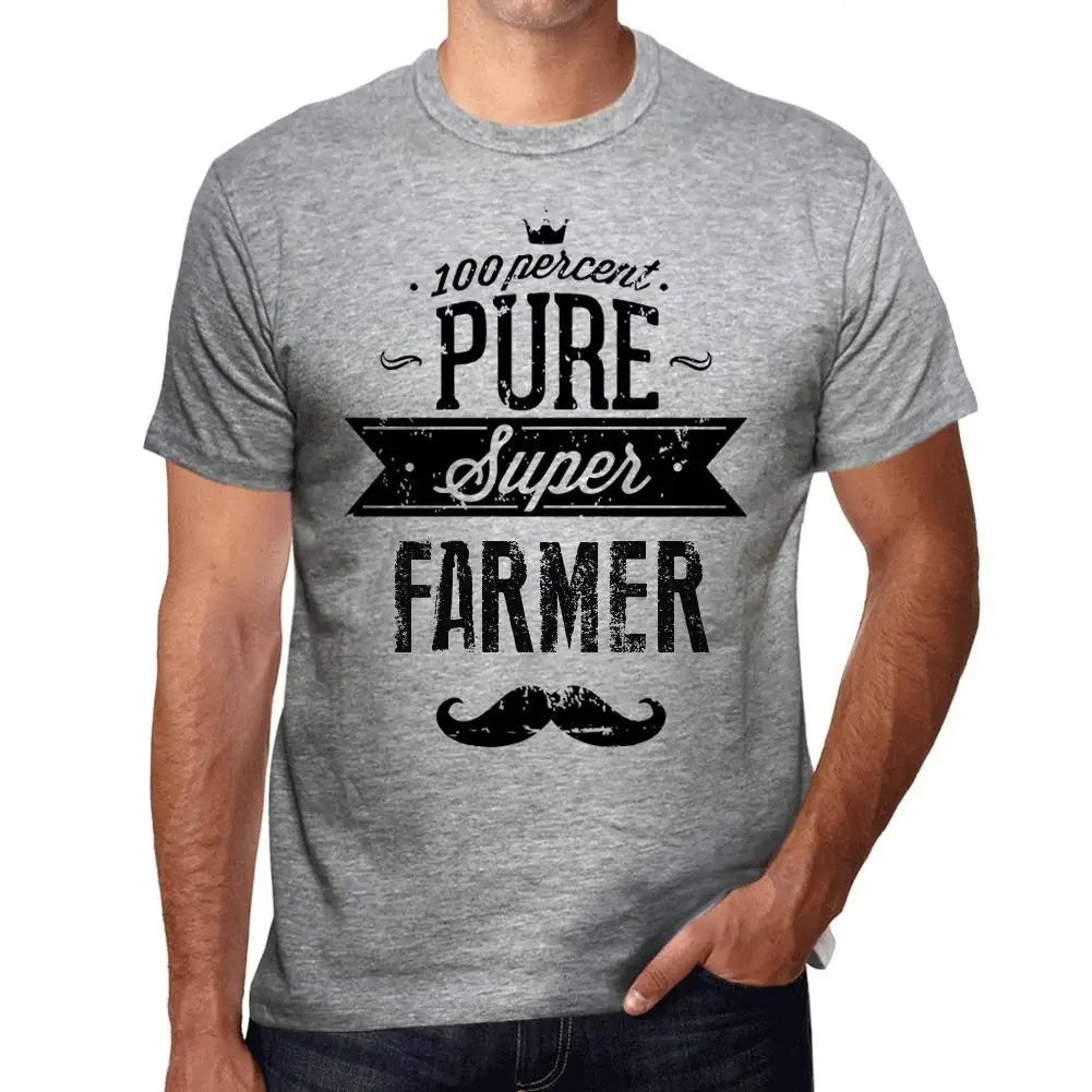 Men's Graphic T-Shirt 100% Pure Super Farmer Eco-Friendly Limited Edition Short Sleeve Tee-Shirt Vintage Birthday Gift Novelty