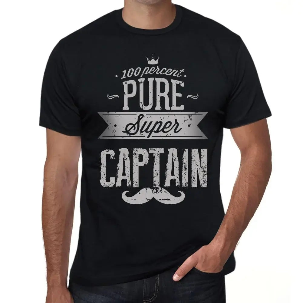 Men's Graphic T-Shirt 100% Pure Super Captain Eco-Friendly Limited Edition Short Sleeve Tee-Shirt Vintage Birthday Gift Novelty