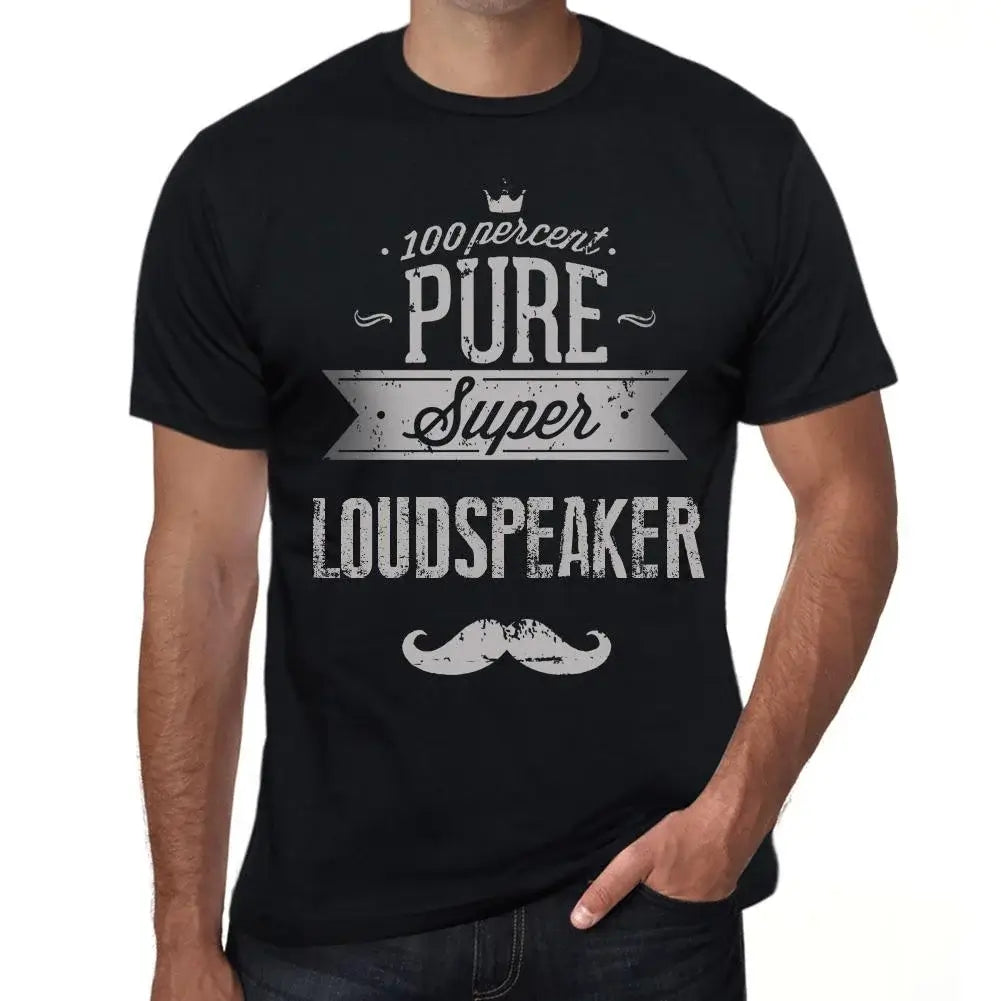 Men's Graphic T-Shirt 100% Pure Super Loudspeaker Eco-Friendly Limited Edition Short Sleeve Tee-Shirt Vintage Birthday Gift Novelty