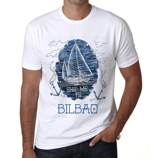Men's Graphic T-Shirt Ship Me To Bilbao Eco-Friendly Limited Edition Short Sleeve Tee-Shirt Vintage Birthday Gift Novelty