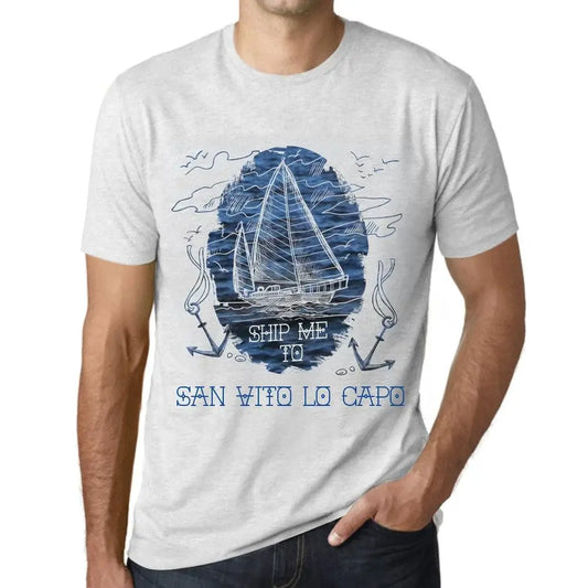 Men's Graphic T-Shirt Ship Me To San Vito Lo Capo Eco-Friendly Limited Edition Short Sleeve Tee-Shirt Vintage Birthday Gift Novelty